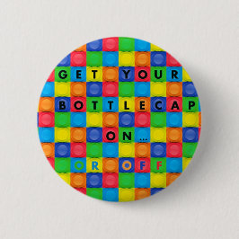 Bóton Redondo 5.08cm Botão/Pin com design de Bottlecap do divertimento