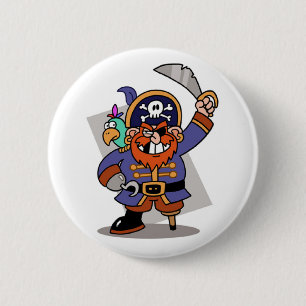 Bóton Redondo 5.08cm Botão Pirate