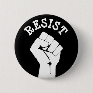 Bóton Redondo 5.08cm Botão Político #Resiste a Resistência do Manife