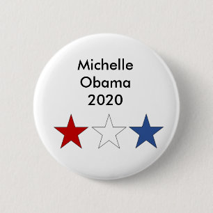 Bóton Redondo 5.08cm Botão presidencial de Michelle Obama 2020