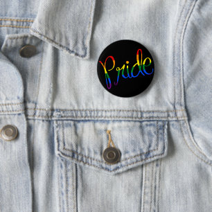 Bóton Redondo 5.08cm Botão Preto LGBT Orgulho Gay