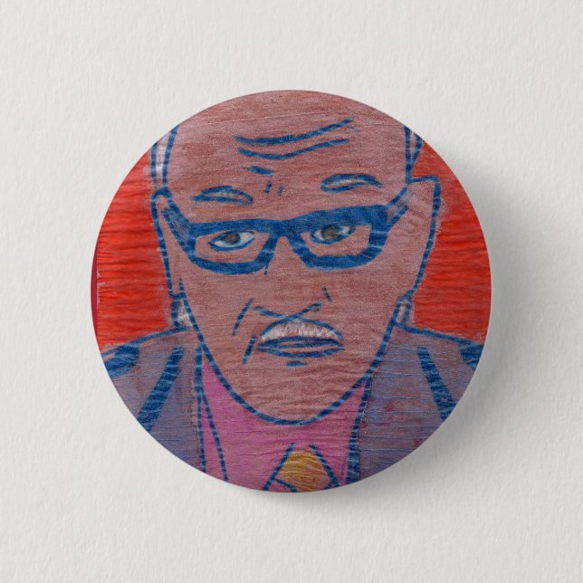 Bóton Redondo 5.08cm Botão real (Frente)