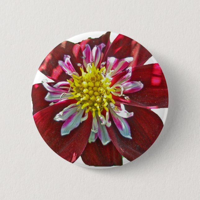 Bóton Redondo 5.08cm Botão Red Dahlia (Frente)