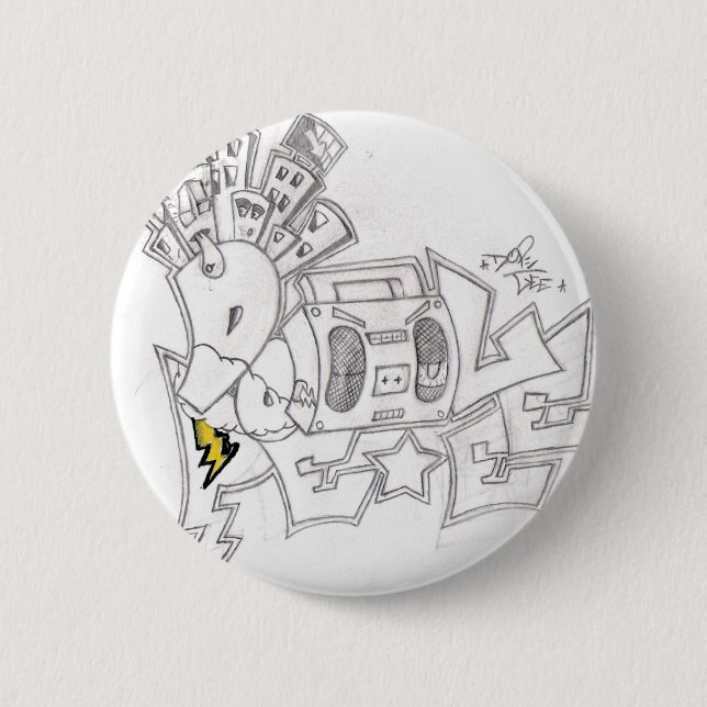 Bóton Redondo 5.08cm Botão redondo (Frente)