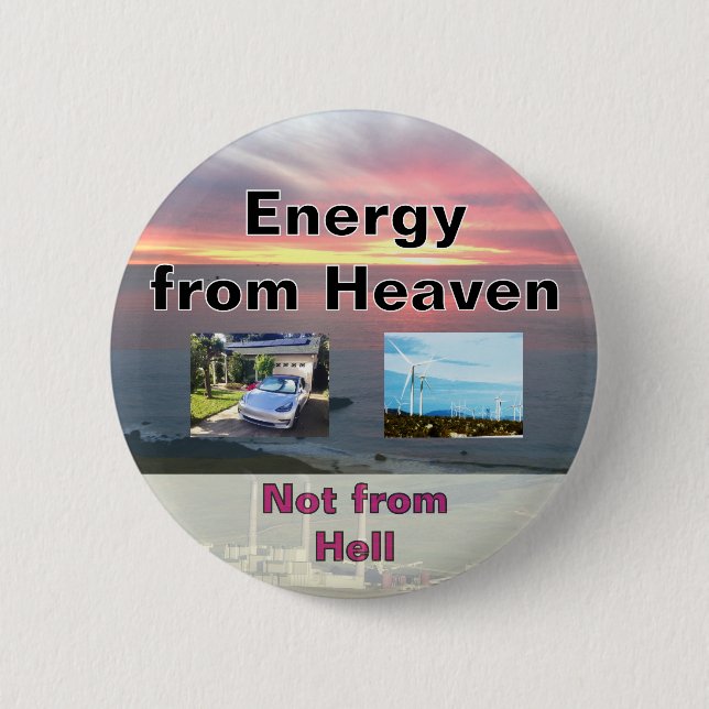 Bóton Redondo 5.08cm Botão redondo de 2,5 polegadas (Frente)