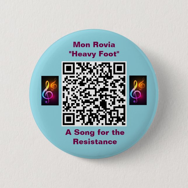 Bóton Redondo 5.08cm Botão redondo de 2,5 polegadas (Frente)