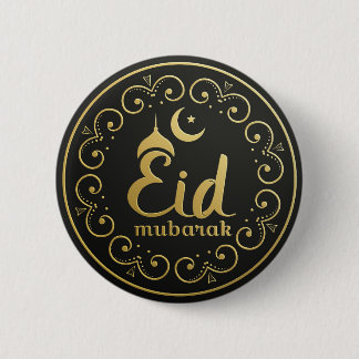 Bóton Redondo 5.08cm Botão redondo decorativo de Eid Mubarak