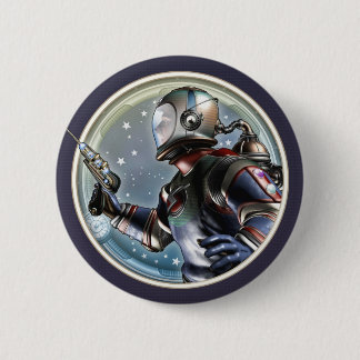 Bóton Redondo 5.08cm Botão redondo do astronauta retro