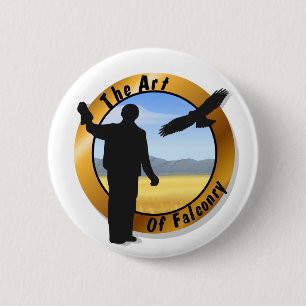 Bóton Redondo 5.08cm Botão Redondo Falconer Medallion