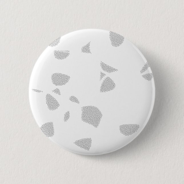 Bóton Redondo 5.08cm Botão Redondo Minimalista | Broche Abstrato Modern (Frente)