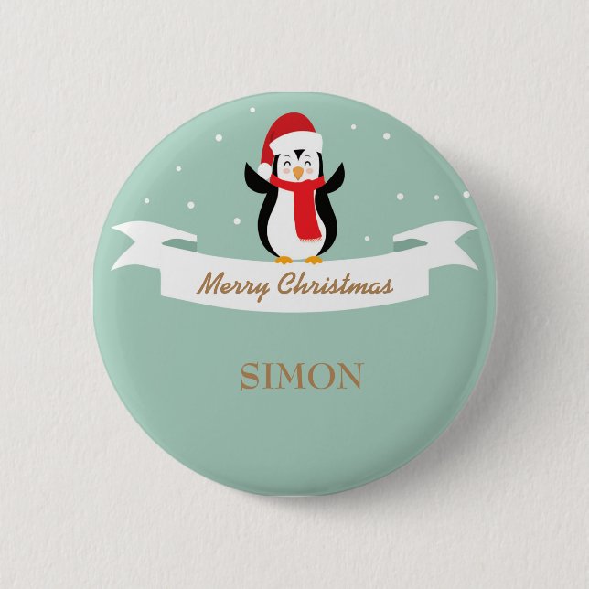 Bóton Redondo 5.08cm Botão redondo padrão de 2¼ polegadas (Frente)