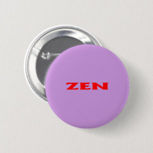 Bóton Redondo 5.08cm Botão redondo padrão Lilac vermelho Zen