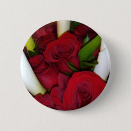 Bóton Redondo 5.08cm Botão Rose Bouquet
