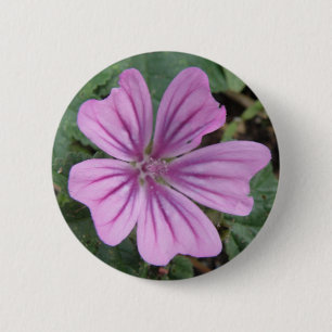Bóton Redondo 5.08cm Botão roxo bonito do Wildflower