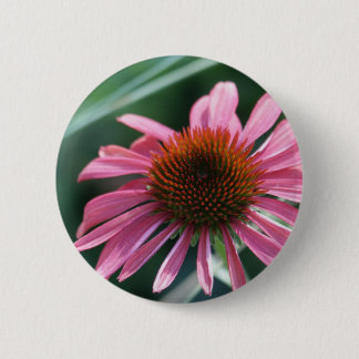 Bóton Redondo 5.08cm Botão roxo de Coneflower