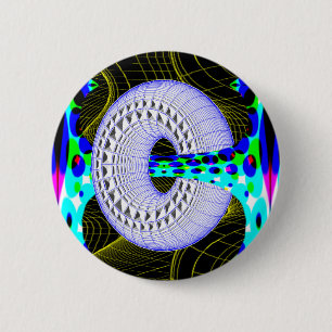 Bóton Redondo 5.08cm Botão selvagem ido rosquinha