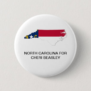 Bóton Redondo 5.08cm Botão SENADO DO NORTE CAROLINA para CHERI BEASLEY