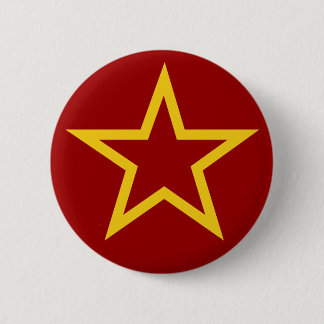 Bóton Redondo 5.08cm Botão soviético da estrela da bandeira