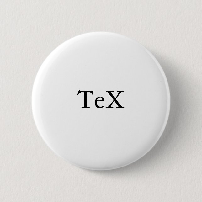 Bóton Redondo 5.08cm Botão TeX (Frente)