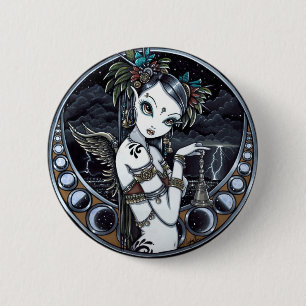 Bóton Redondo 5.08cm Botão tribal de Pinback do dançarino da fusão d