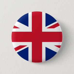 Bóton Redondo 5.08cm Botão Union Jack UK