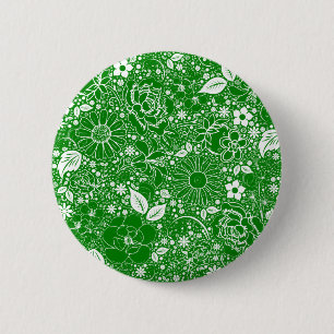 Bóton Redondo 5.08cm Botão Verde Belas Botânicas Apoiado