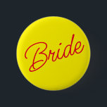 Bóton Redondo 5.08cm Botão vermelho mínimo vermelho amarelo<br><div class="desc">Botão Bride Mínimo Amarelo.</div>