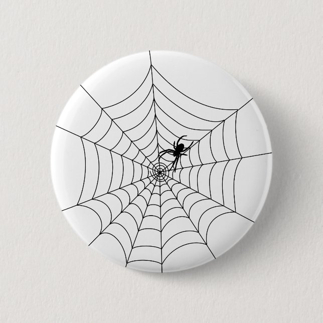 Bóton Redondo 5.08cm Botão Web Spider (Frente)