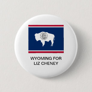 BÓTON REDONDO 5.08CM BOTÃO WYOMING FOR LIZ CHENEY