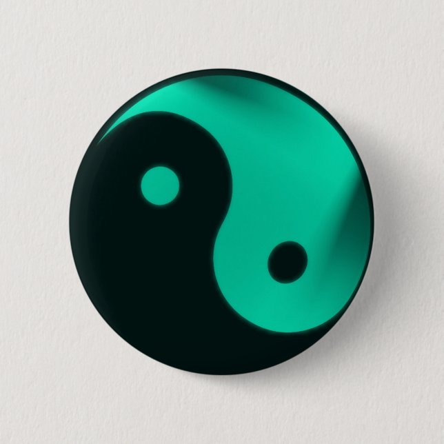 Bóton Redondo 5.08cm Botão Yin Yang (Frente)