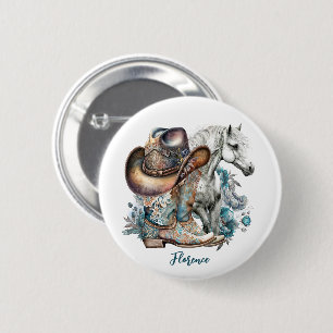 Bóton Redondo 5.08cm Botas de cowboy de cowboy de cowboy de cowboy que