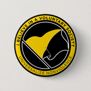 Bóton Redondo 5.08cm Botões da bandeira de AnCap