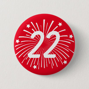 Bóton Redondo 5.08cm Botões da celebração da festa de aniversário com