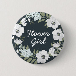 Bóton Redondo 5.08cm Botões de casamento Florais Wreath Flower Girl