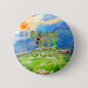 Bóton Redondo 5.08cm Botões de Nascer para Golfe