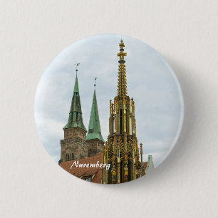 Bóton Redondo 5.08cm Botões de Nuremberg