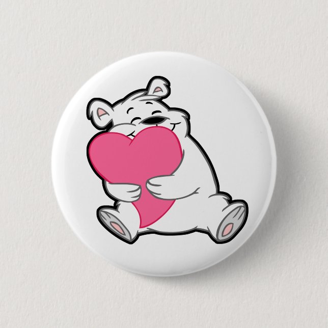 Bóton Redondo 5.08cm Botões do abraço de urso (Frente)