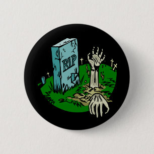 Bóton Redondo 5.08cm Botões do zombi