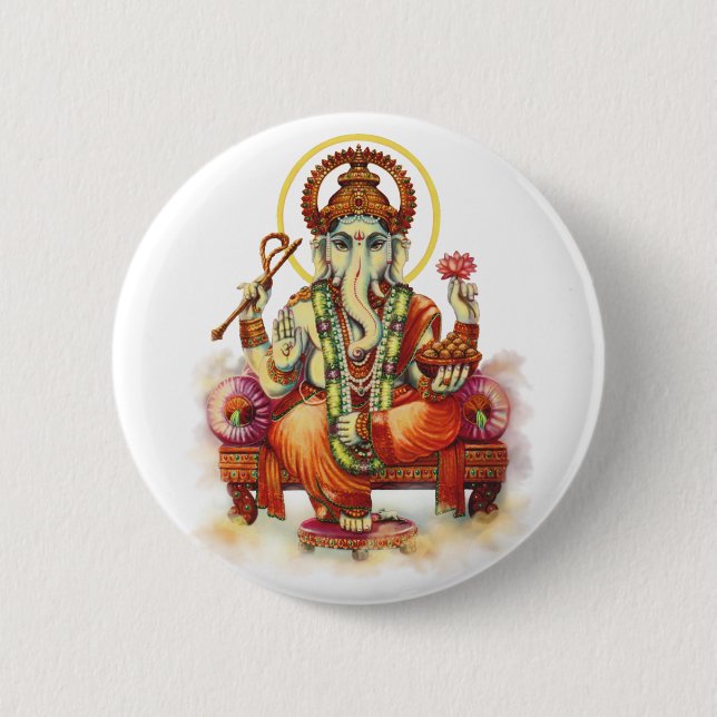 Bóton Redondo 5.08cm Botões Ganesh (Frente)