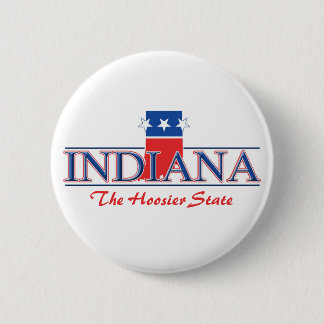 Bóton Redondo 5.08cm Botões patrióticos de Indiana