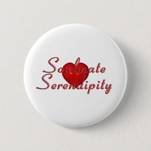 Bóton Redondo 5.08cm Botões Serendipity Soulmate