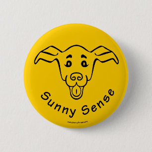 Bóton Redondo 5.08cm Botões Sunny Sense Logo