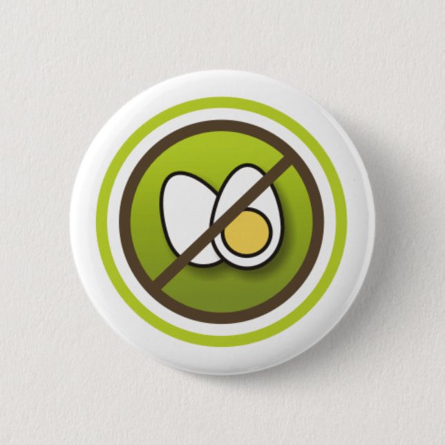 Bóton Redondo 5.08cm Bóton: Símbolo sem Ovos (Frente)