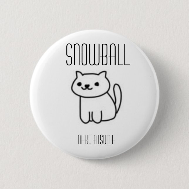 Bóton Redondo 5.08cm Bottom Neko Atsume (Frente)