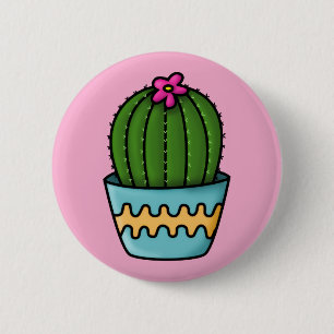Bóton Redondo 5.08cm Botton Linha Cactus