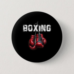 Bóton Redondo 5.08cm Boxe Engraçado - Eu Amo Boxe