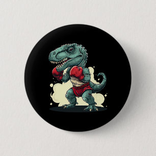 Bóton Redondo 5.08cm Boxeador Dinossauro Boxeador Dinos Kickboxing T-re