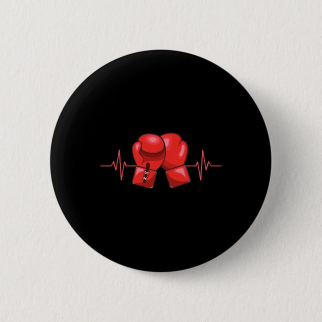 Bóton Redondo 5.08cm Boxer Boxing in a box Luvas in a box Compe (Frente)