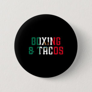 Bóton Redondo 5.08cm Boxing And Tacos Funny México 2