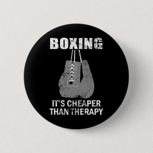 Bóton Redondo 5.08cm Boxing É Mais Barato Que A Terapia Para Boxers